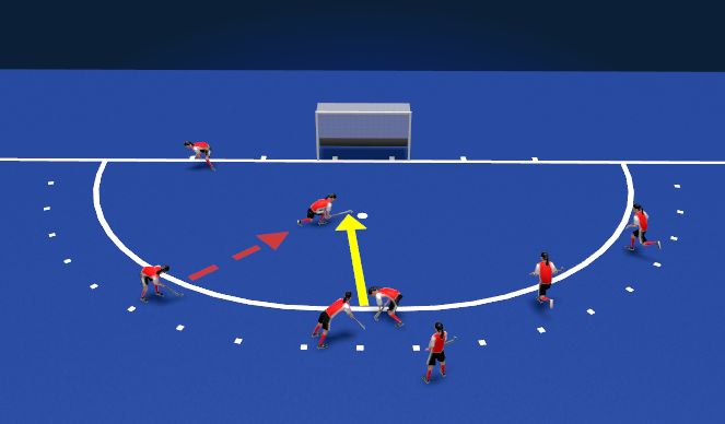 Hockey Session Plan Drill (Colour): Screen 3