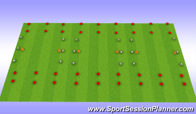 Football/Soccer Session Plan Drill (Colour): Pre-Season VO2 Max Session