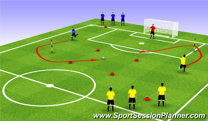 Football/Soccer Session Plan Drill (Colour): CITG