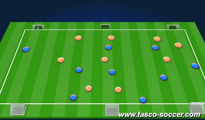 Football/Soccer Session Plan Drill (Colour): Animation 1