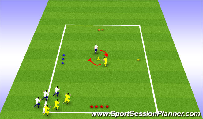 Football/Soccer Session Plan Drill (Colour): Screen 1