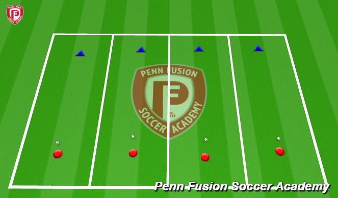 Football/Soccer Session Plan Drill (Colour): Technical Practice