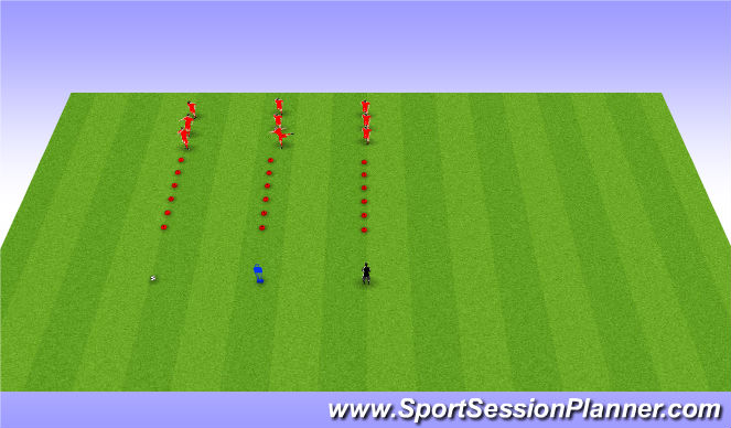 Football/Soccer Session Plan Drill (Colour): Fast Feet Component