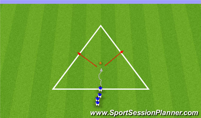 Football/Soccer Session Plan Drill (Colour): Dribble