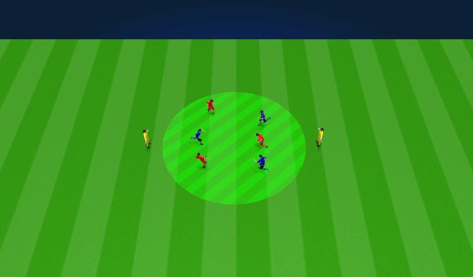 Football/Soccer Session Plan Drill (Colour): Rondo