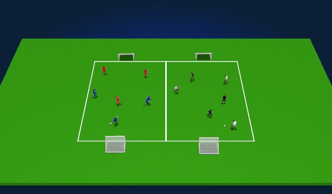 Football/Soccer Session Plan Drill (Colour): Welcome game