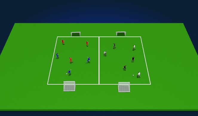 Football/Soccer Session Plan Drill (Colour): Welcome game