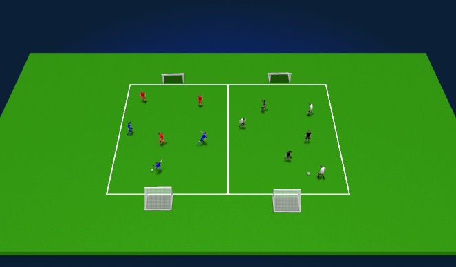 Football/Soccer Session Plan Drill (Colour): Welcome game