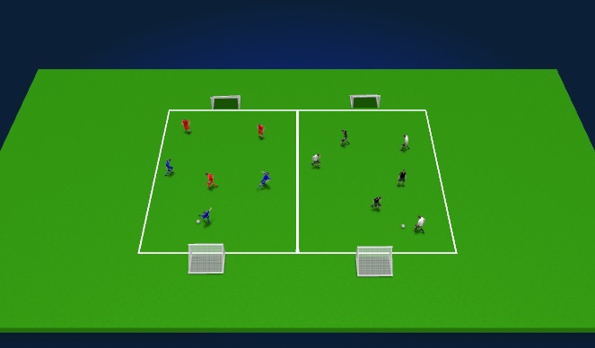 Football/Soccer Session Plan Drill (Colour): Welcome game