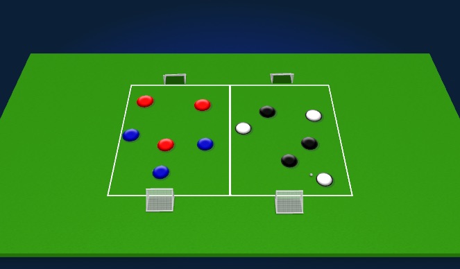 Football/Soccer Session Plan Drill (Colour): Welcome game