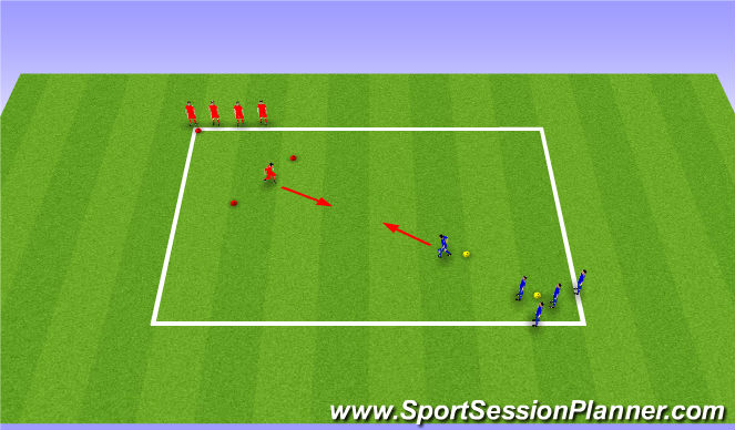 Football/Soccer Session Plan Drill (Colour): Agility Warm-up