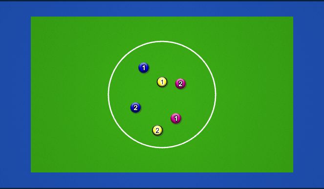 Hockey Session Plan Drill (Colour): Me & My Ball