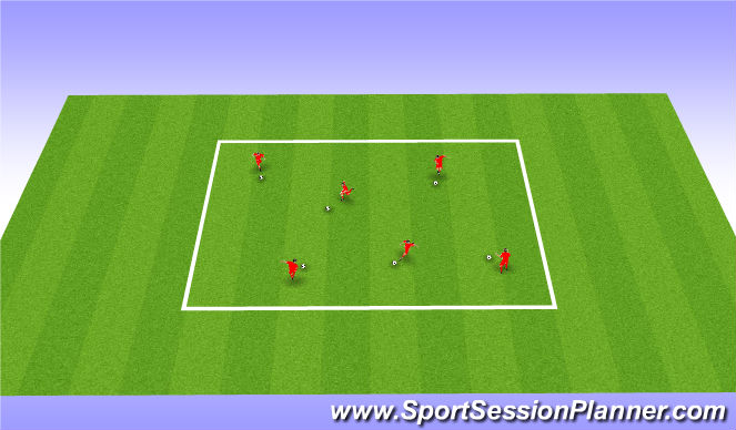 Football/Soccer Session Plan Drill (Colour): Warm Up