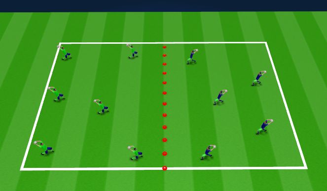 Football/Soccer Session Plan Drill (Colour): warm up ludico