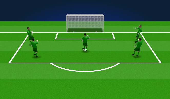 Football/Soccer Session Plan Drill (Colour): Cutback / Angled Shot