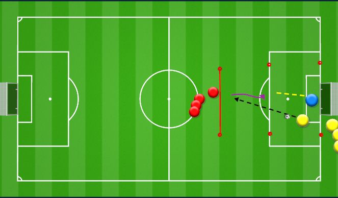 Football/Soccer Session Plan Drill (Colour): Warm Up