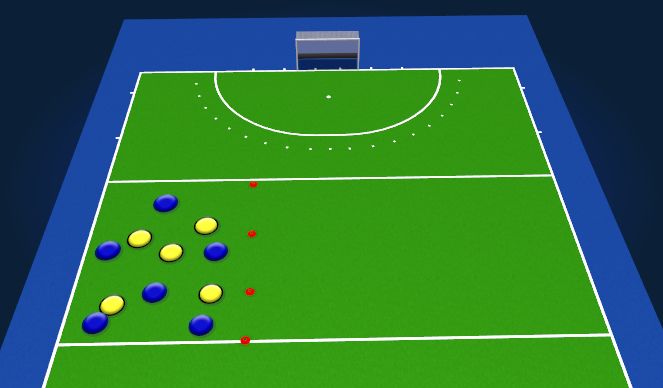 Hockey Session Plan Drill (Colour): Possession game