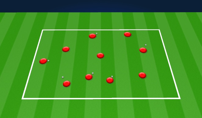 Football/Soccer Session Plan Drill (Colour): Free Dribble