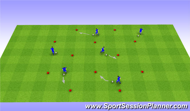 Football/Soccer Session Plan Drill (Colour): Screen 1