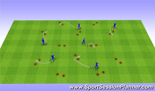 Football/Soccer Session Plan Drill (Colour): Screen 2