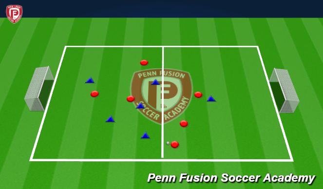 Football/Soccer Session Plan Drill (Colour): Small Sided Game