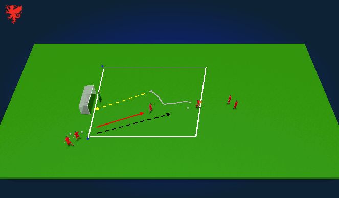 Football/Soccer Session Plan Drill (Colour): Skill Drill 1