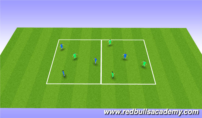 Football/Soccer Session Plan Drill (Colour): Warm-up