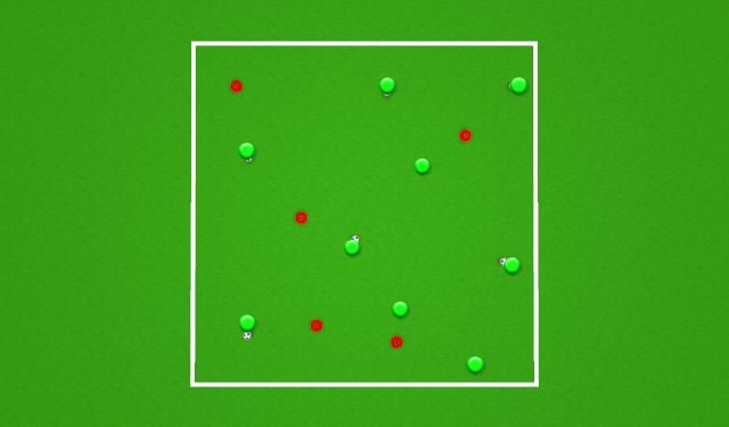 Football/Soccer Session Plan Drill (Colour): Ball Manipulation