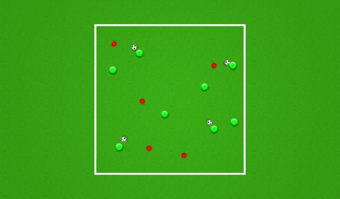 Football/Soccer Session Plan Drill (Colour): Ball Manipulation