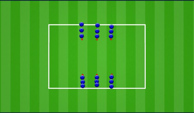 Football/Soccer Session Plan Drill (Colour): Warm-Up: Passing & Movement