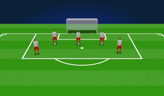 Football/Soccer Session Plan Drill (Colour): Warm up (FMS and Technical Base