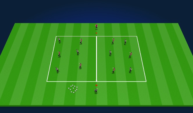 Football/Soccer Session Plan Drill (Colour): Activity Three