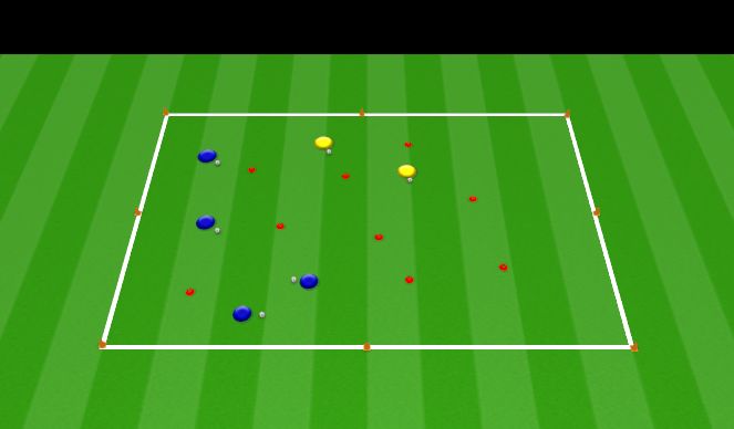 Football/Soccer Session Plan Drill (Colour): Cone wars 