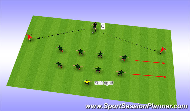 Football/Soccer Session Plan Drill (Colour): Basic level game