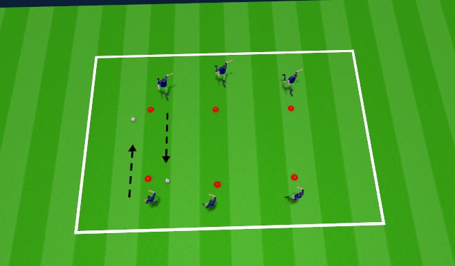 Football/Soccer Session Plan Drill (Colour): control - pase