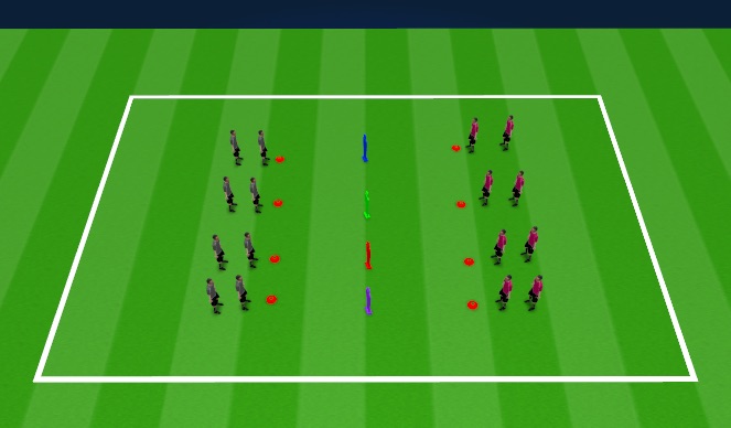 Football/Soccer Session Plan Drill (Colour): Activity One