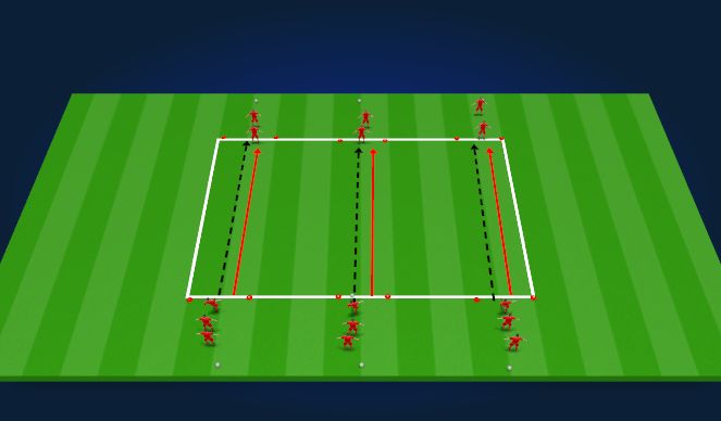 Football/Soccer Session Plan Drill (Colour): Technical drill passing and receiving