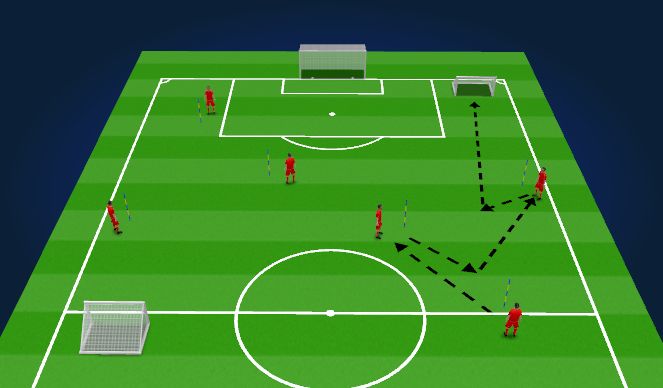 Football/Soccer Session Plan Drill (Colour): Passing 