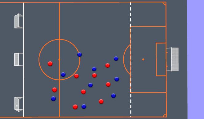 Football/Soccer Session Plan Drill (Colour): Animation 2