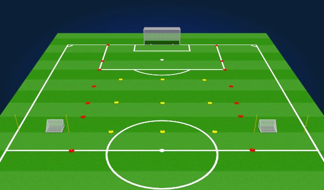 Football/Soccer Session Plan Drill (Colour): Set-Up