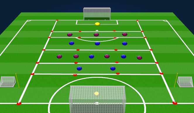 Football/Soccer Session Plan Drill (Colour): Introduction Phase