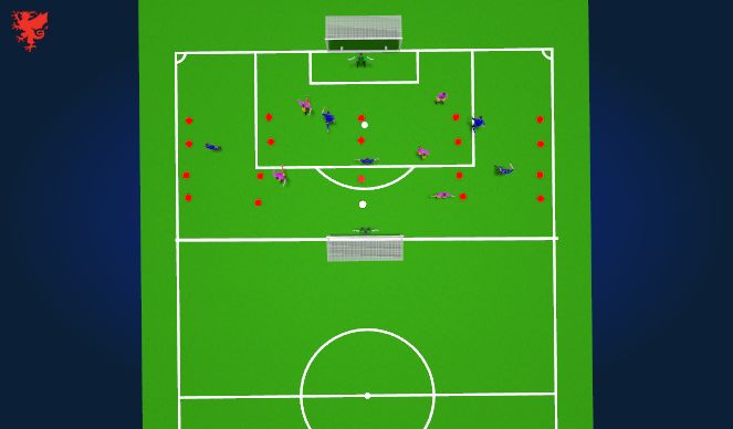 Football/Soccer Session Plan Drill (Colour): Small Sided Game 