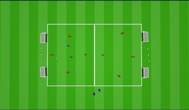 Football/Soccer Session Plan Drill (Colour): Press to Win or Disrupt