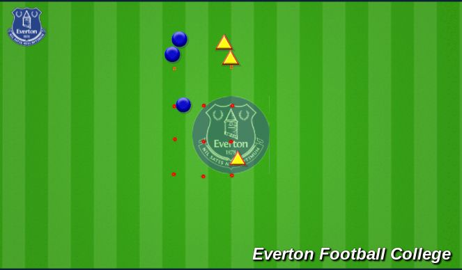 Football/Soccer Session Plan Drill (Colour): tic tac toe