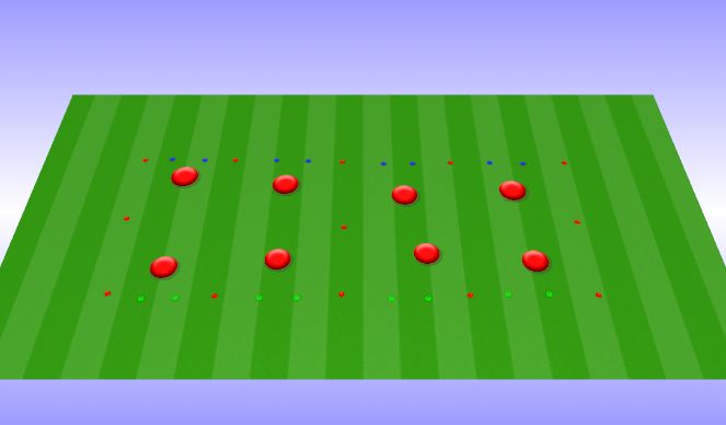 Football/Soccer Session Plan Drill (Colour): 2vs2