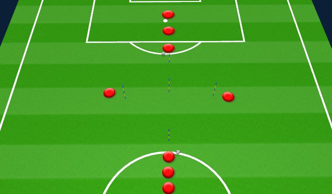 Football/Soccer Session Plan Drill (Colour): Animation 2