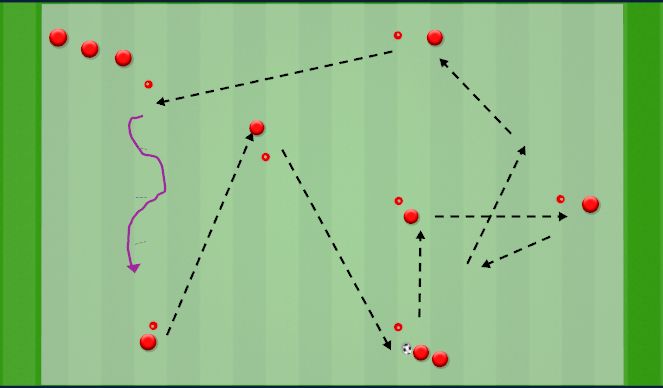 Football/Soccer Session Plan Drill (Colour): Warm Up