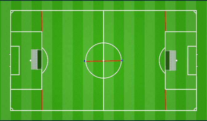 Football/Soccer Session Plan Drill (Colour): 8vs8 mit Provokation Diagonalität