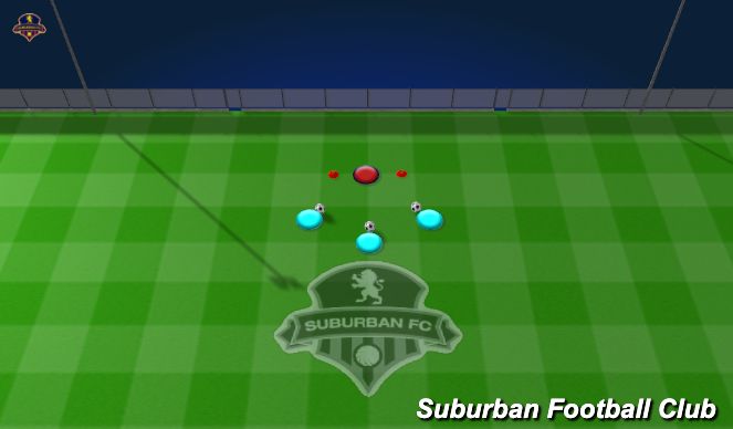 Football/Soccer Session Plan Drill (Colour): Extension Activation - Block to Extension