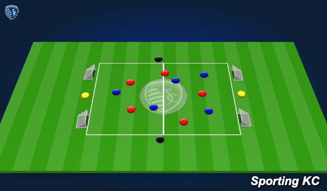 Football/Soccer Session Plan Drill (Colour): Exercise 2 